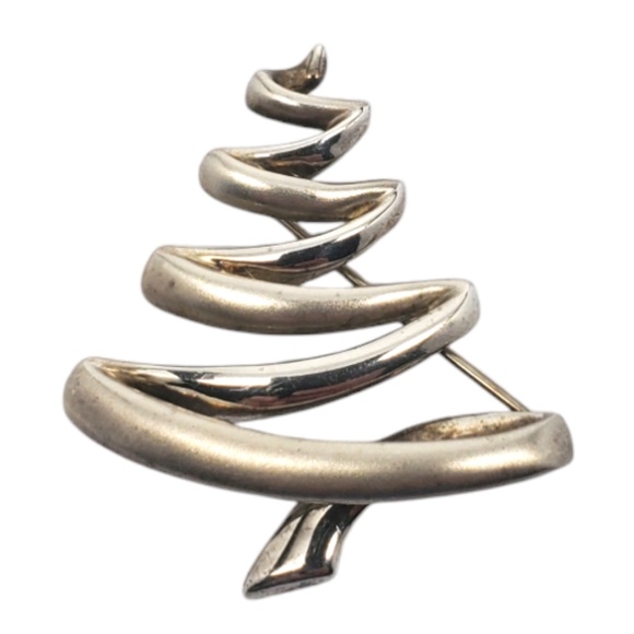B.A. Ballou Sterling Silver Christmas Tree Pin Brooch #20497 - Picture 1 of 8